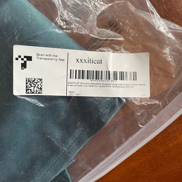 Women's Green Sleeveless Spaghetti Strap Satin Dress with Cowl Neck Size XS - Picture 10 of 11